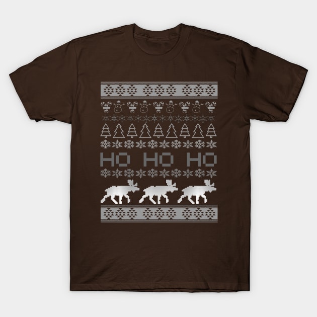 Christmas Reindeer Design, Ugly Reindeer T-Shirt by FlyingWhale369